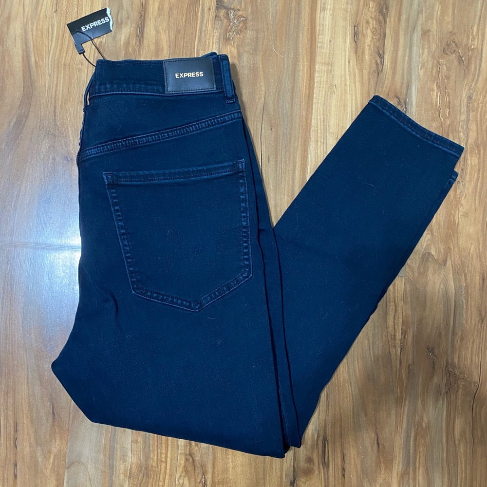 Express super skinny high rise jeans